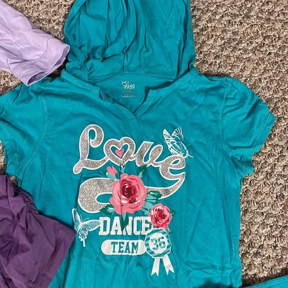 TCP CHILDRENS PLACE 4 PC LOT HOODY SKORT SHIRT CARDIGAN NWT & EUC 14 16 - Picture 4 of 6